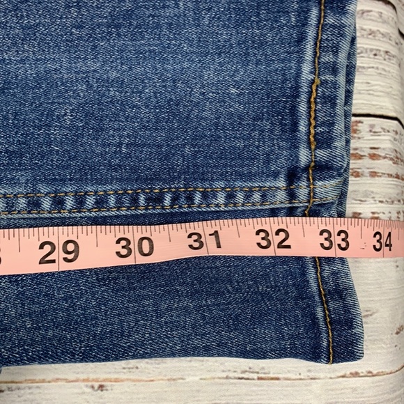 Levi Strauss “513” slim straight leg blue jeans size 34 - Picture 6 of 13